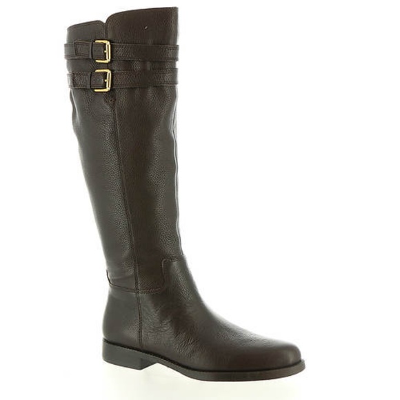 Franco Sarto Leather Knee-high Riding Boots Sz 10 NWB - Picture 3 of 11